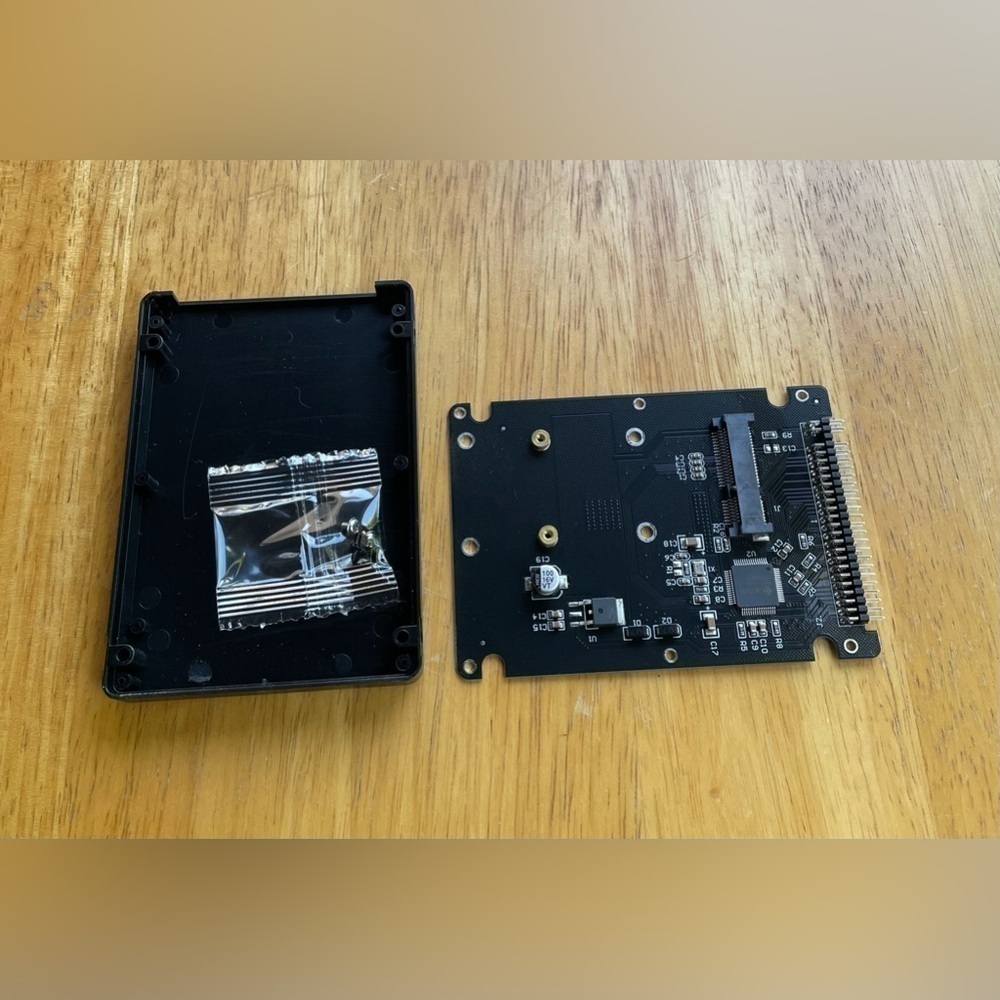Gintooyun Hard Disk Enclosure,mSATA SSD to 2.5-Inch 44-Pin IDE Adapter